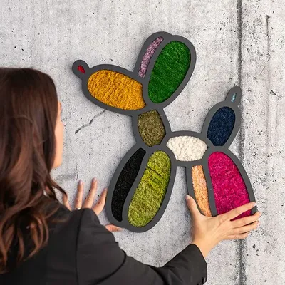 Tableaux - BALLOON DOG  « Joie Végétale » - ATELIER ECOGREEN