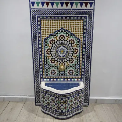 Fontaines - Fontaine murale en zellige - MOORISHCRAFT