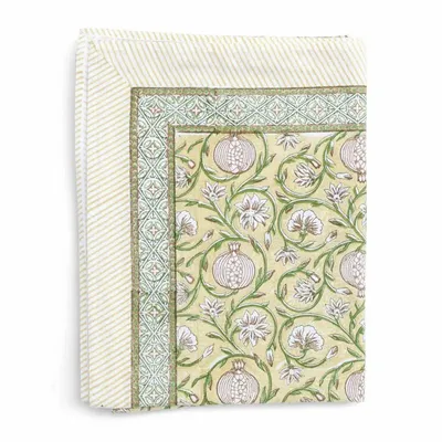 Linge de table textile - Nappe en coton Tanger Pomegranate - Beurre/Jaune - CHAMOIS  CA DETAIL & TRADE