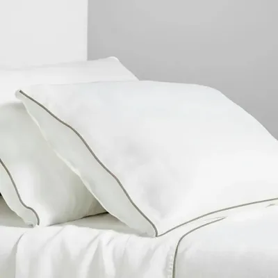 Bed linens - Linen Bedding with Piping - LINEN TALES