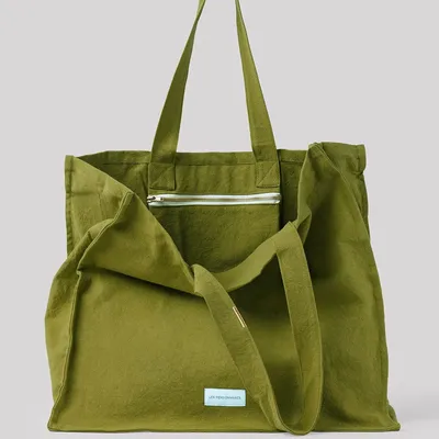 Sacs et cabas - Grand cabas en épaisse toile de coton bio. - LES PENSIONNAIRES