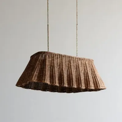 Ceiling lights - Peri Rattan Pendant Shade - LO-FI HOUSE