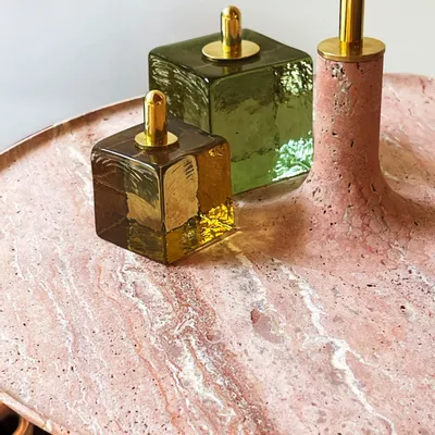 Shelves - Vide-poche étagère TOUPY - Travertin rouge - MADEMOISELLE JO