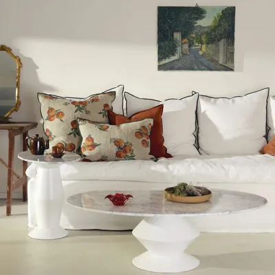 Coffee tables - COFFEE TABLE UPSIDE MARBLE - MAISON DE VACANCES