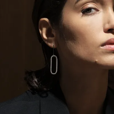 Objets de décoration - BOUCLE D'OREILLE CHAIN STEEL - LA MOLLLA® BIJOUX