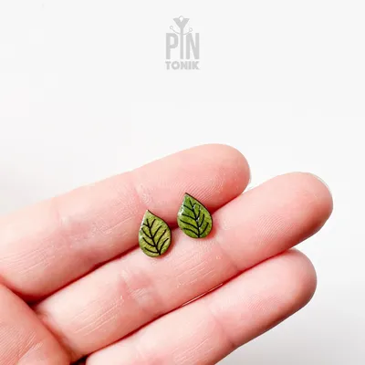 Jewelry - Fall Leaves Earrings - Small Fall Stud Earrings - Fun Autumn Jewelry - PINTONIK