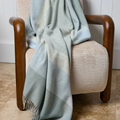 Plaids - FOXFORD Tara Cashmere & Wool Throw - FOXFORD