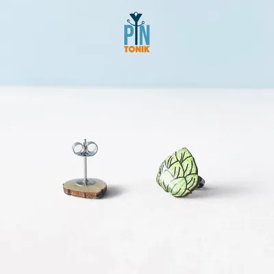 Jewelry - Beer Hops Funky Earrings - Quirky Men Jewelry - Octoberfest Funny Bartender Gifts for Beer Lover - PINTONIK