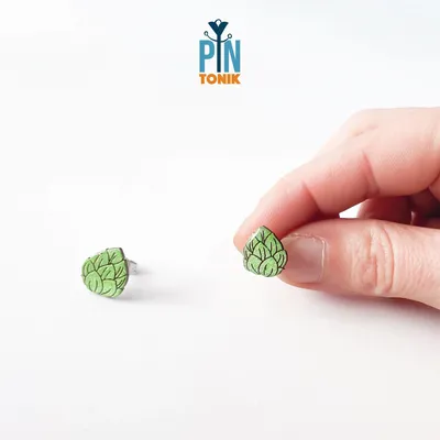 Jewelry - Beer Hops Funky Earrings - Quirky Men Jewelry - Octoberfest Funny Bartender Gifts for Beer Lover - PINTONIK