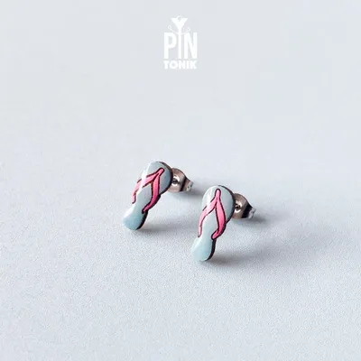 Jewelry - Flip Flops Fun Earrings - Summer Beach Jewelry - PINTONIK