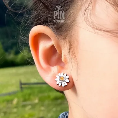 Jewelry - White Daisy Earrings - Cottagecore jewelry - Funky Christmas Gift or Fun Flower Girl Proposal - PINTONIK