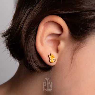 Jewelry - Butterfly Earrings - Whimsical Fairy Wings Stud Earrings - PINTONIK