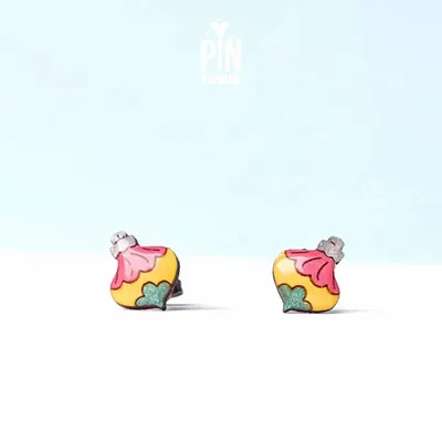 Jewelry - Retro Christmas Ornament Stud Earrings - Vintage Colorful Earrings - The Festive Frolics - PINTONIK