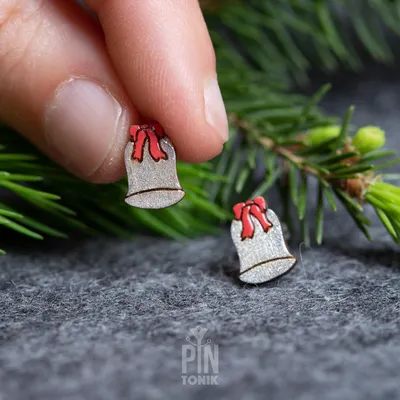 Jewelry - Silver Bells Stud Earrings - Funny Christmas Secret Santa Gifts - PINTONIK