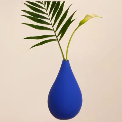 Outdoor decorative accessories - DROP OF EARTH (Soliflore for dried flowers) - MONOCHROMIC CERAMIC