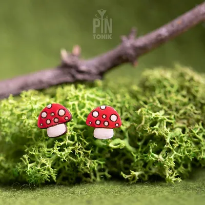 Bijoux - Boucles d'oreilles champignons magiques originales - Bijoux fantaisie style cottagecore - Cadeaux mignons pour une belle-sœur ou un anniversaire de 16 ans - PINTONIK