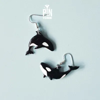 Jewelry - Killer Whale Earrings - Ocean Animals Jewelry - Beach Marine Jewellery - PINTONIK