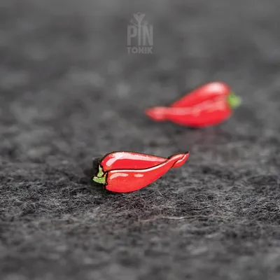 Bijoux - Boucles d'oreilles piments - Boucles d'oreilles gourmandes originales - Cadeau amusant pour un anniversaire ou la Saint-Valentin - Bijoux piment rouge - PINTONIK