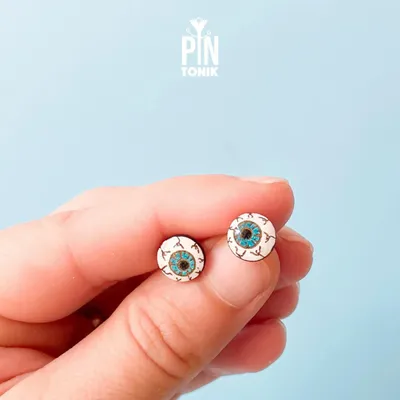 Jewelry - Spooky Eyeball Earrings - Creepy Costume Accessories - Weird Halloween Gifts - PINTONIK