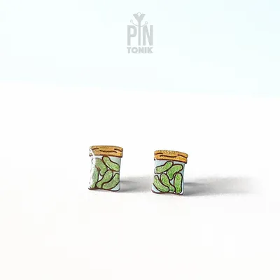 Jewelry - Pickle Earrings - Weird Pickle Accessories - Food Stud Earrings - Vegetable Gifts - PINTONIK