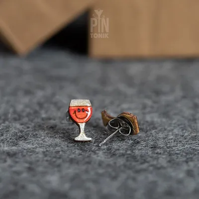 Jewelry - Wine Stud Earrings - PINTONIK
