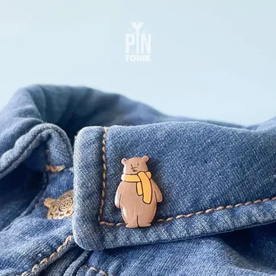 Jewelry - Cute Brown Bear Pin - PINTONIK