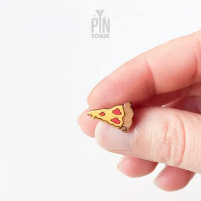 Jewelry - Pizza Stud Earrings - Miniature Food Earrings - Funny Pizza Foodie Gifts - PINTONIK