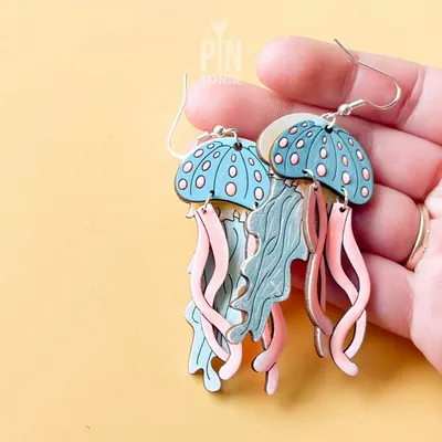 Jewelry - Colorful Jellyfish Earrings - Beach Party Jewelry - PINTONIK