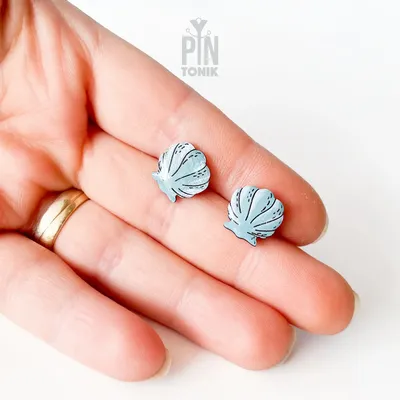 Bijoux - Boucles d'oreilles coquillage - Bijoux sirène bohème - Boucles d'oreilles turquoise originales - Style cowgirl côtière - PINTONIK