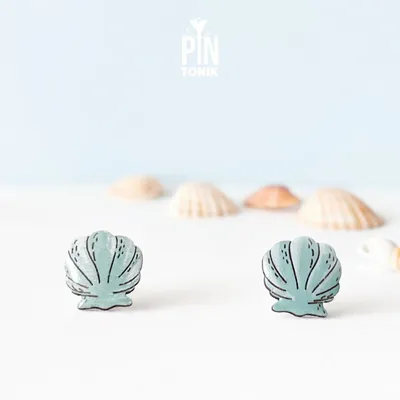 Bijoux - Boucles d'oreilles coquillage - Bijoux sirène bohème - Boucles d'oreilles turquoise originales - Style cowgirl côtière - PINTONIK