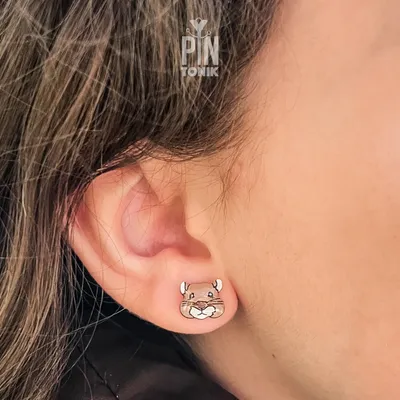 Jewelry - Mismatched Hamster Stud Earrings - PINTONIK