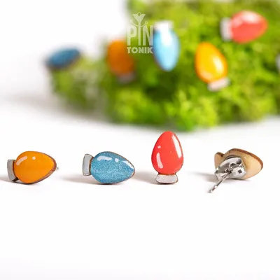 Jewelry - Christmas Lights Stud Earrings - PINTONIK