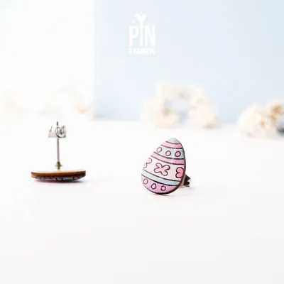 Jewelry - Easter Eggs Stud Earrings - Spring Jewelry - Easter Basket Gift - PINTONIK