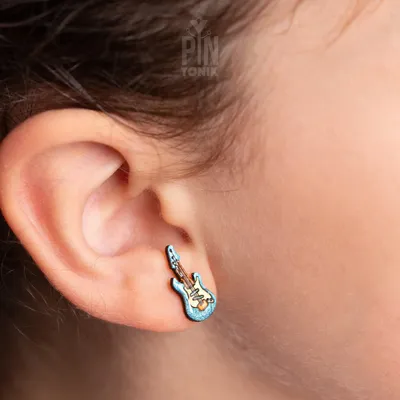 Jewelry - Electric Guitar and Vinyl Mismatched Earrings - PINTONIK