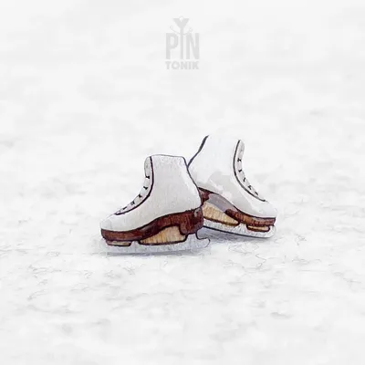 Jewelry - Ice Skates Funky Earrings - Figure Skating Y2K Stud Earrings - Winter Sports Coach Gifts - PINTONIK