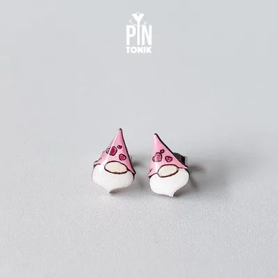Jewelry - Valentine Gnome Earrings - Love Earrings - Funny Gifts for Anniversary, Teenage Girl or Bestfriend - PINTONIK