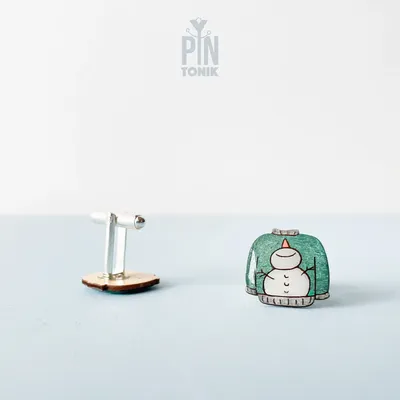 Bijoux - Boutons de manchette pull de Noël moche - Accessoire amusant pour le marié lors d'un mariage d'hiver - PINTONIK