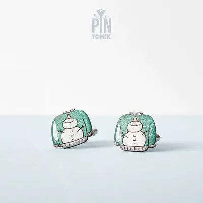 Bijoux - Boutons de manchette pull de Noël moche - Accessoire amusant pour le marié lors d'un mariage d'hiver - PINTONIK