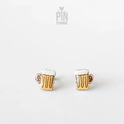 Bijoux - Boucles d'oreilles Oktoberfest en forme de chope à bière - Cadeau d'anniversaire original pour un 21e anniversaire ou un amateur de bière - PINTONIK