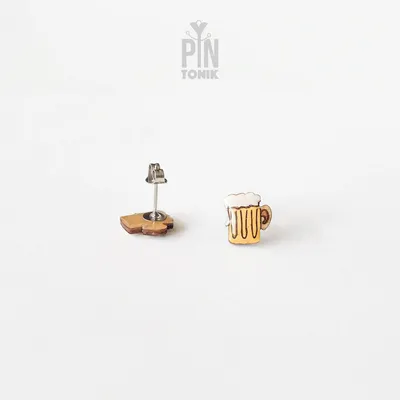 Bijoux - Boucles d'oreilles Oktoberfest en forme de chope à bière - Cadeau d'anniversaire original pour un 21e anniversaire ou un amateur de bière - PINTONIK