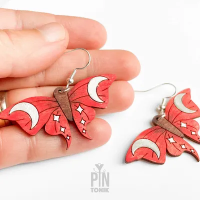 Jewelry - Whimsical Luna Moth earrings - PINTONIK