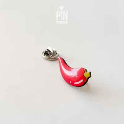 Bijoux - Pin's Piment rouge : Pin's amusant pour les gourmands - PINTONIK