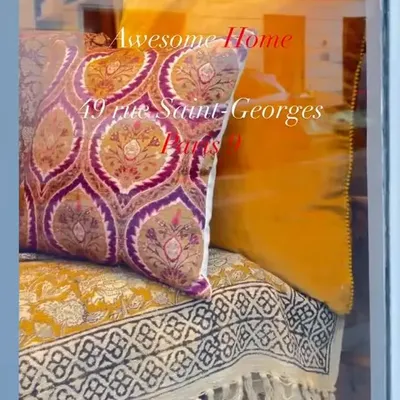 Bed linens - AWESOME HOME — “Mustard Yellow” End Bed — 180 x 110 cm - AWESOME HOME