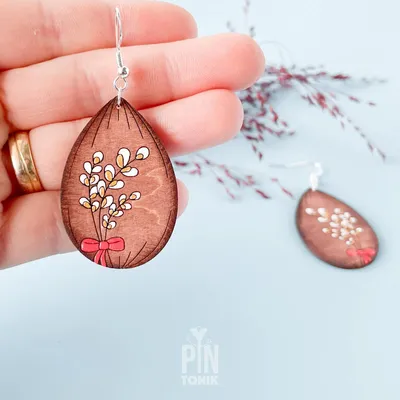 Jewelry - Easter Pussy Willow Earrings - PINTONIK