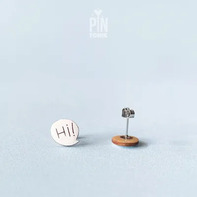 Jewelry - Hello Comic Book Earrings - Quirky Jewelry - Speech Bubble Fun Stud Earrings - PINTONIK