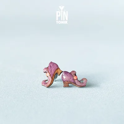 Bijoux - Boucles d'oreilles fantaisie en forme de chaussures de sorcière - Cadeaux d'Halloween effrayants pour une adolescente ou une meilleure amie - Boucles d'oreilles puces originales sur le thème de la sorcière - PINTONIK