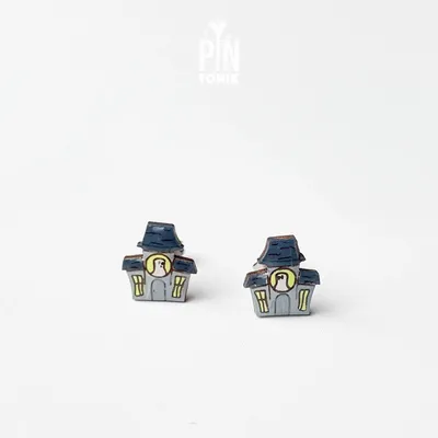 Jewelry - Haunted Mansion Stud Earrings - Spooky Halloween Jewelry - PINTONIK