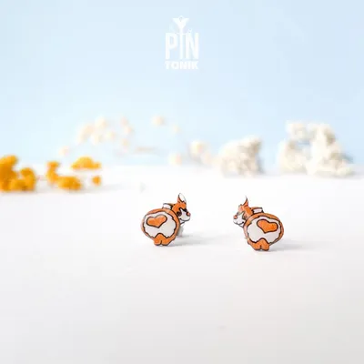 Bijoux - Boucles d'oreilles Welsh Corgi - PINTONIK