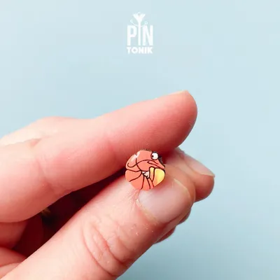 Jewelry - Neon Shrimp Earrings - Funny Food Stud Earrings - Quirky Beach Jewelry - PINTONIK