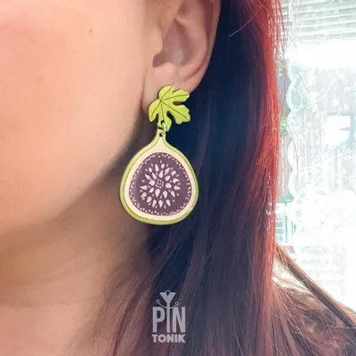 Jewelry - Fig Fruit Earrings - PINTONIK